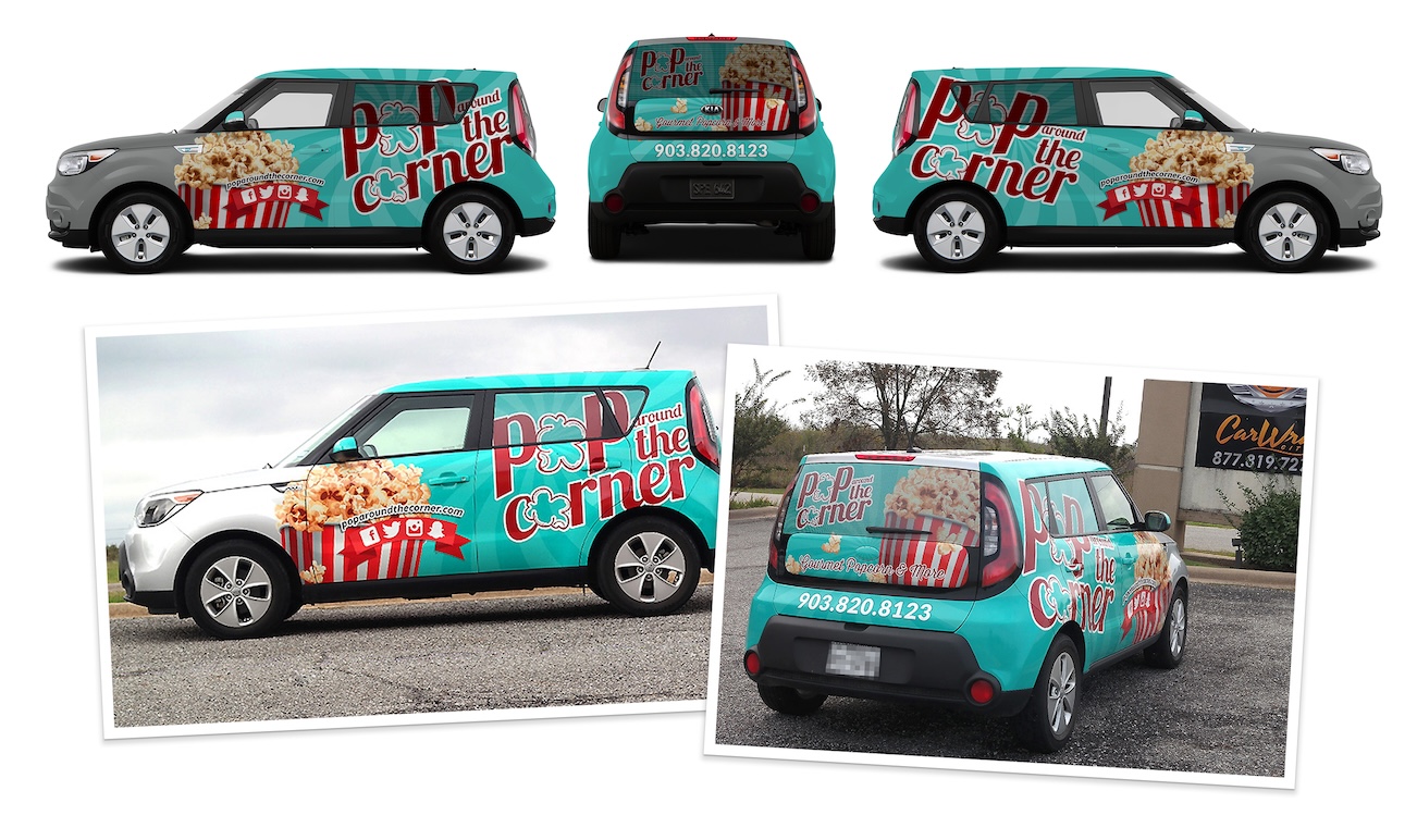 Pop Around The Corner Vehicle Wrap